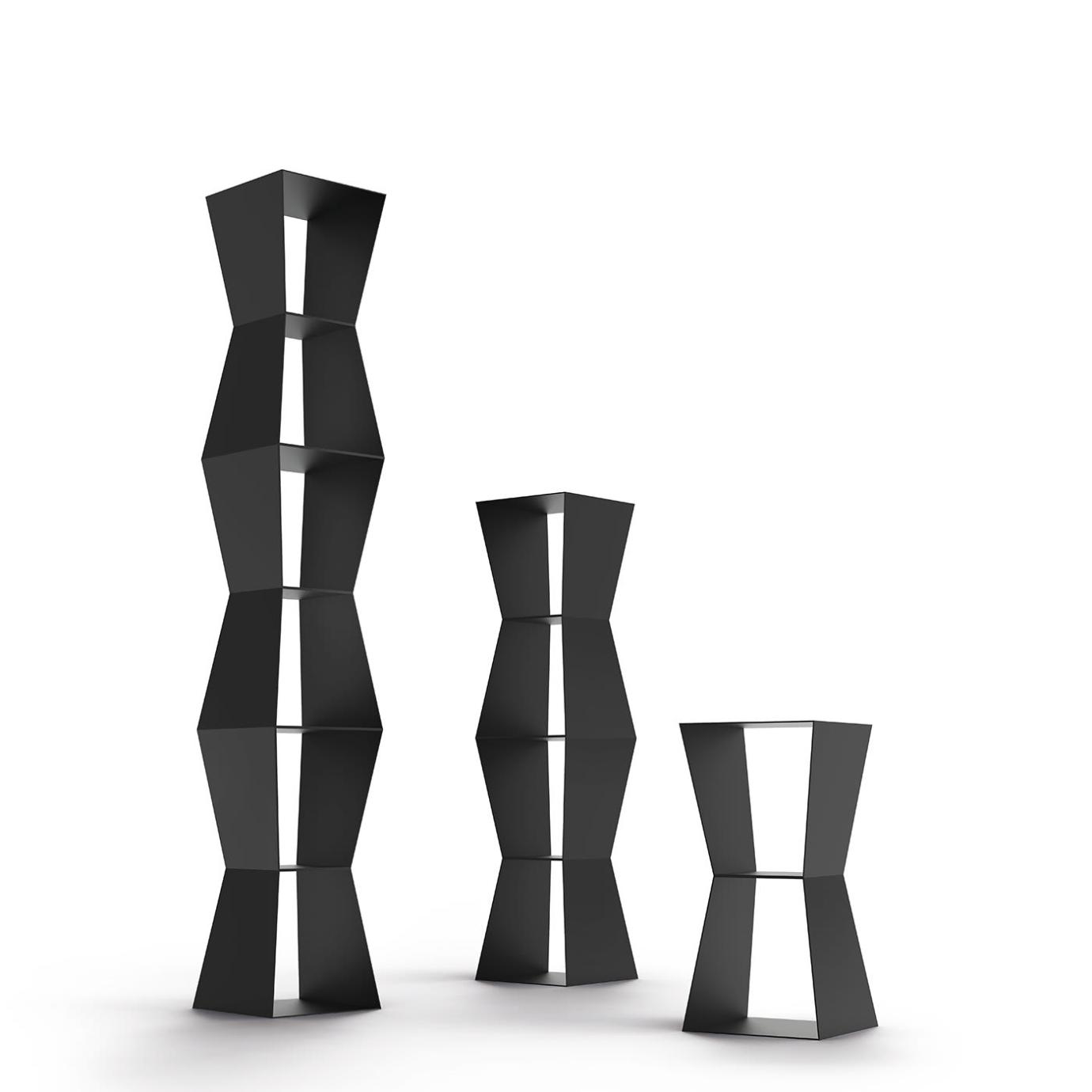Tula Black Bookcase