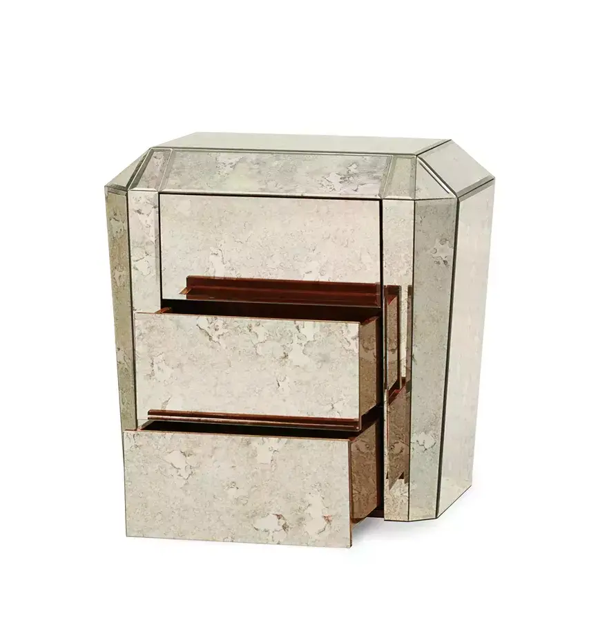 Tamaris 3 Drawers Bedside Table