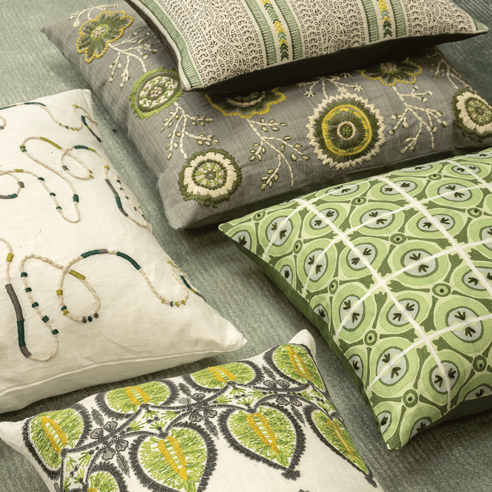 Montacute Sage 60 × 40 Cushion