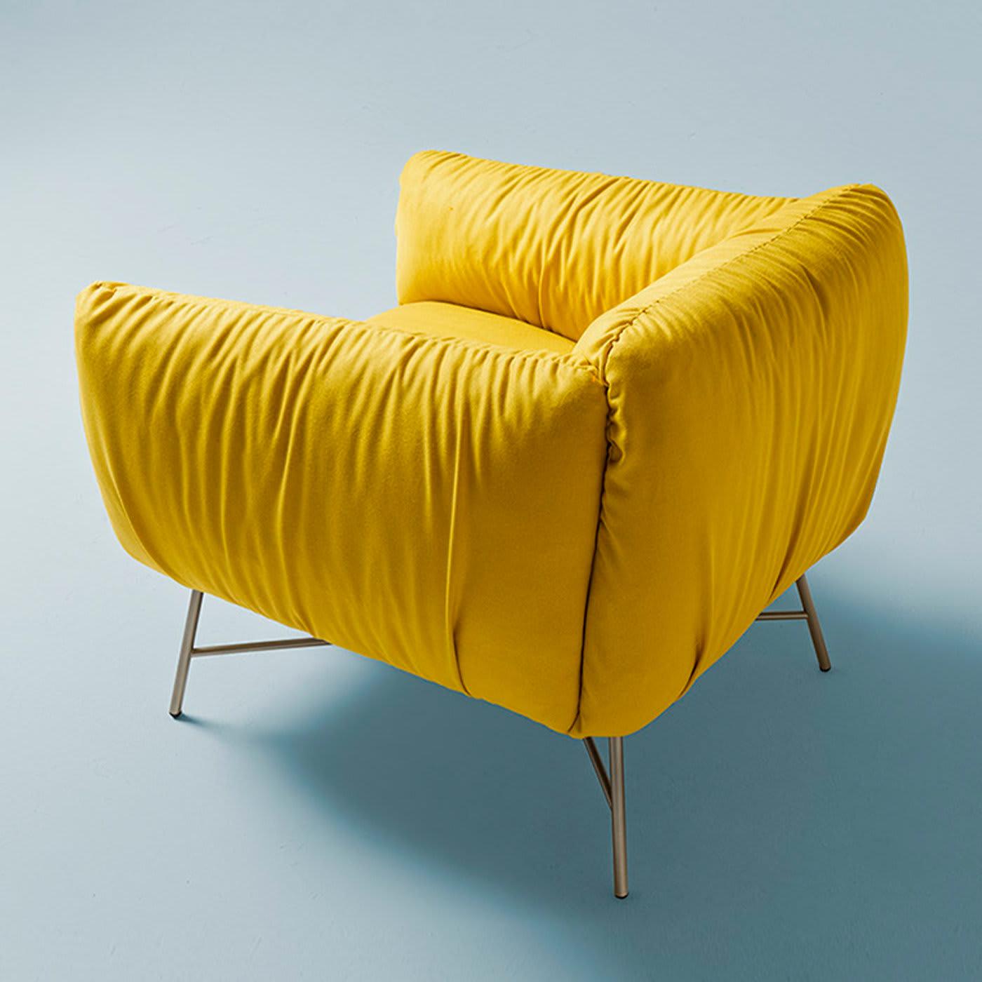 Jolie Yellow Luxury Armchair