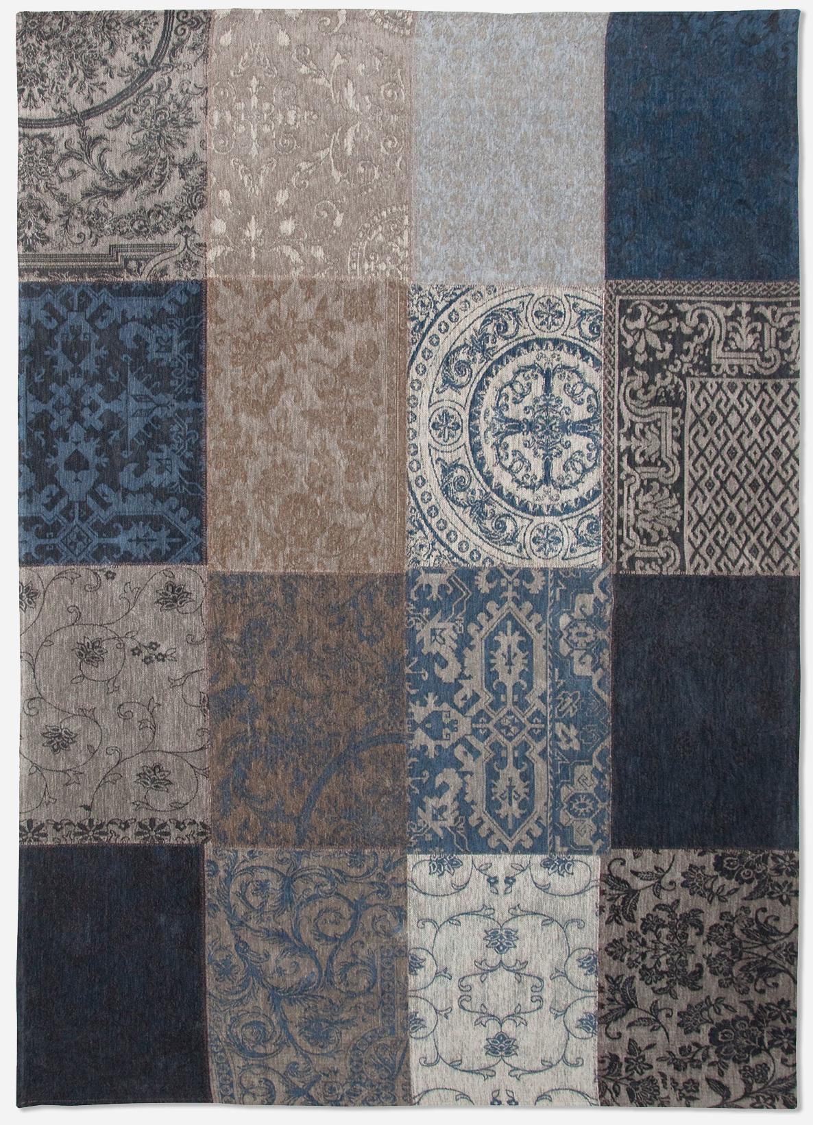 Patchwork Rug Multi Blue Denim 8108