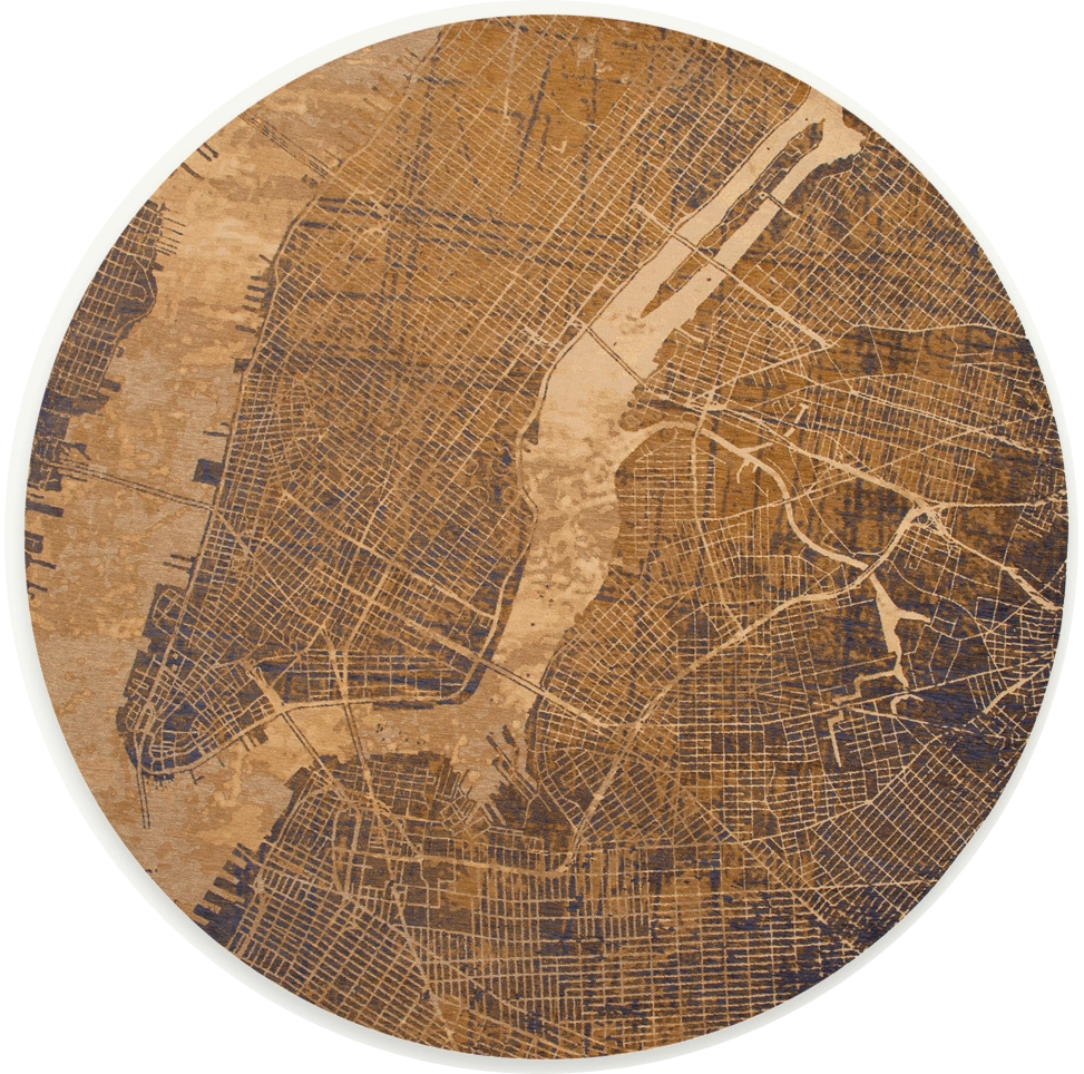 Gatsby Gold 9315 Round Rug
