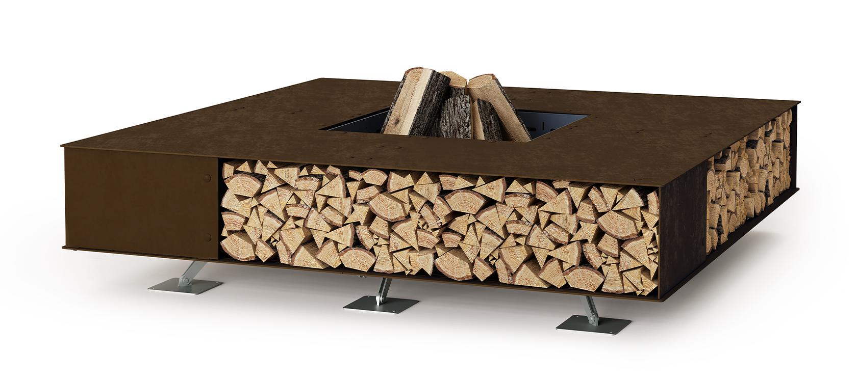 Toast Fire Pit | Finishing: Vintage Brown | Dimensions: 160 x 160 cm