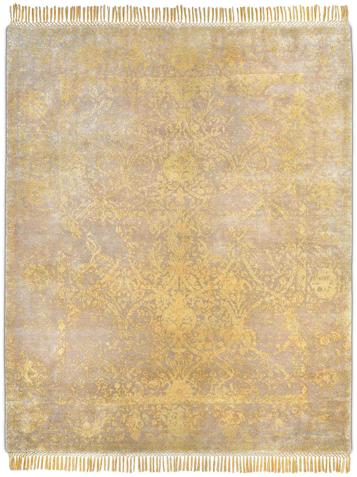 White Gold Luxury Rug