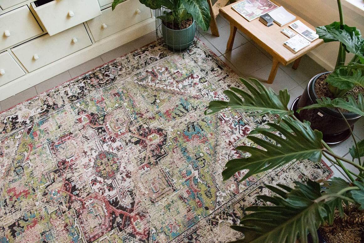 Avlu Green Rug | Size: 230 x 330 cm