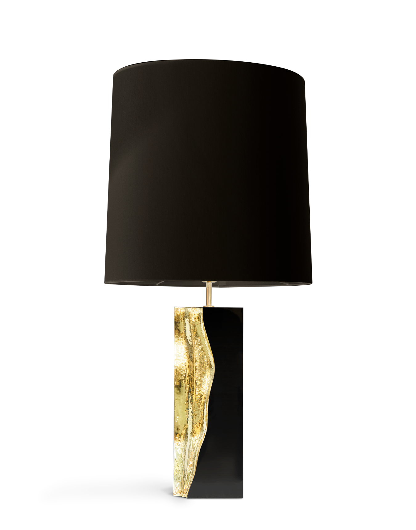 Glacier Black Marble Table Lamp