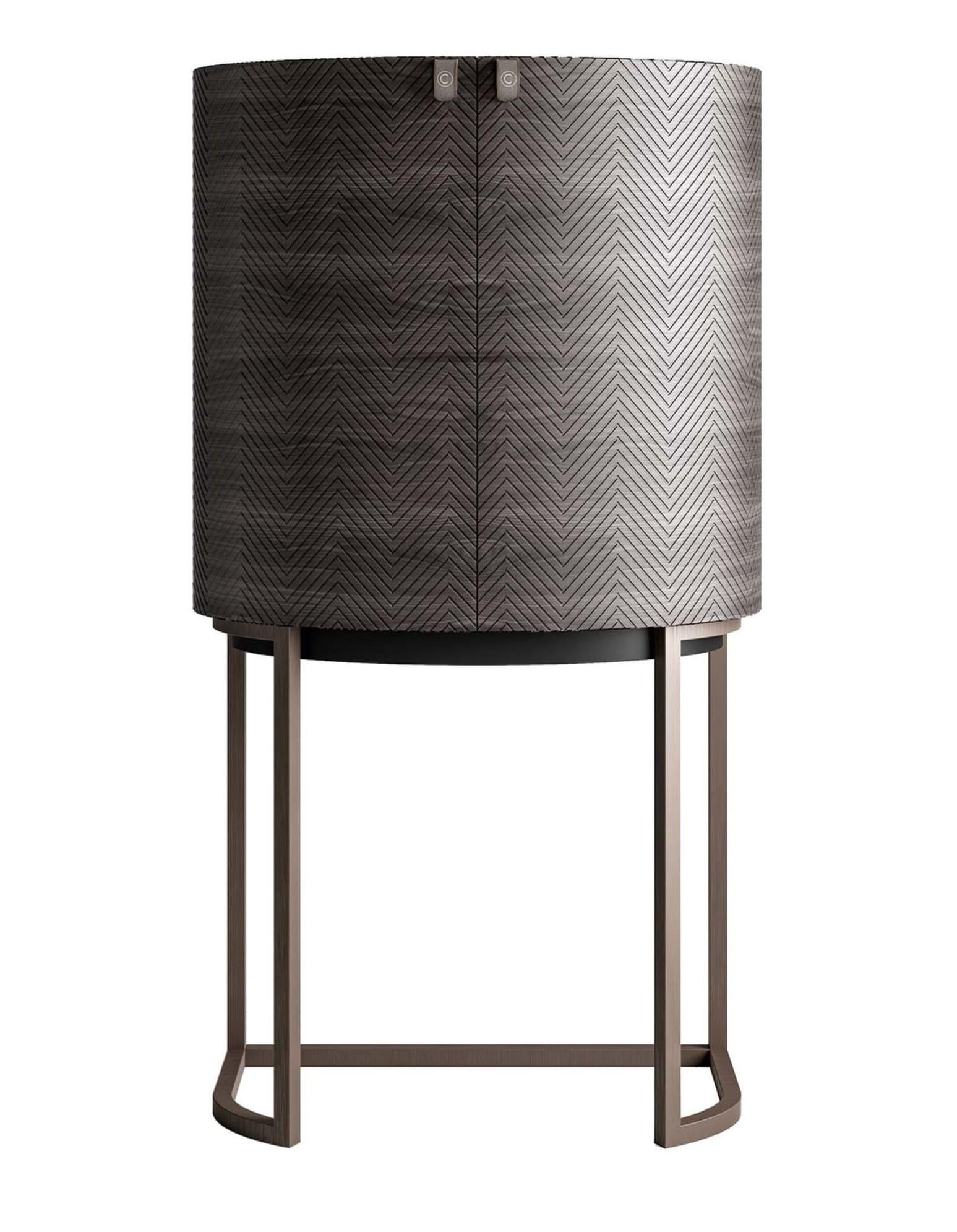 Curved Italian Bar Cabinet