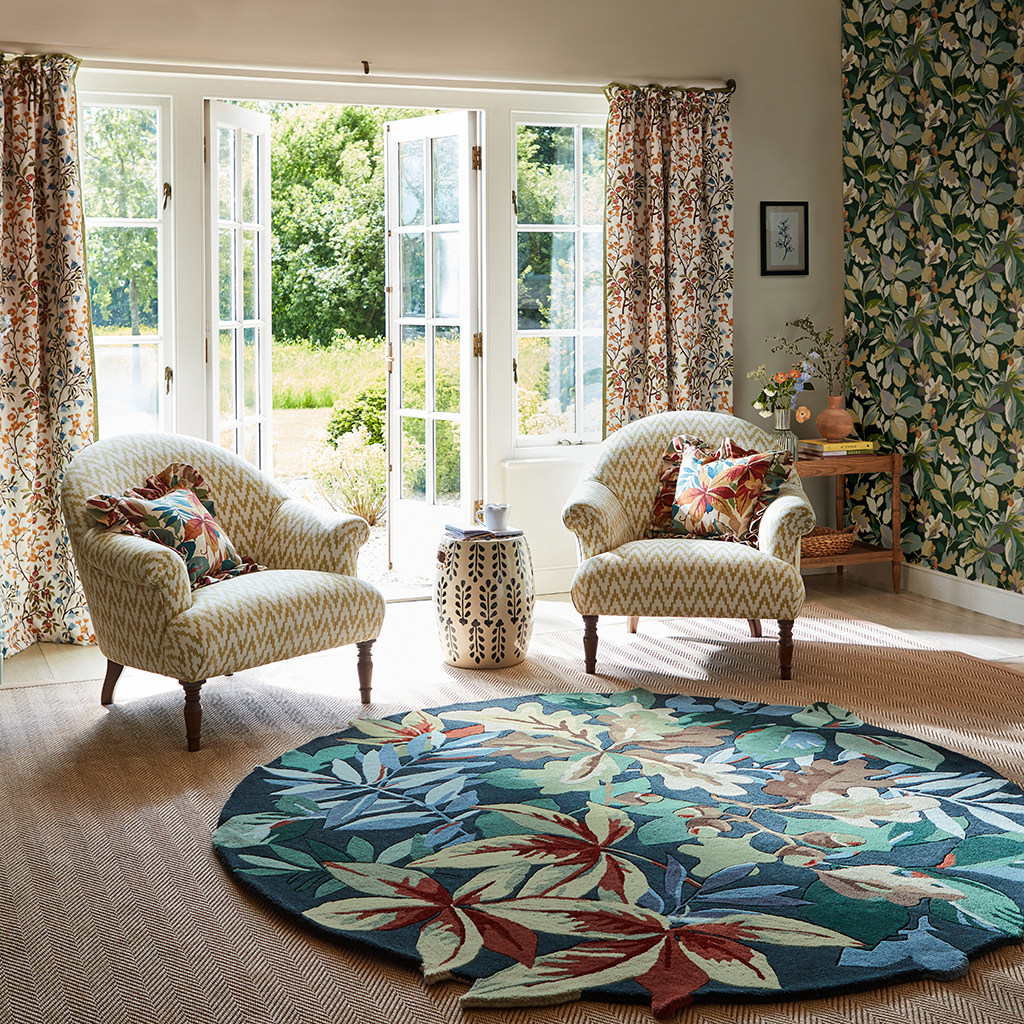 Robin's Wood Forest Green 146508 Rug