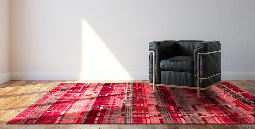Empire Red Rug ☞ Size: 230 x 230 cm