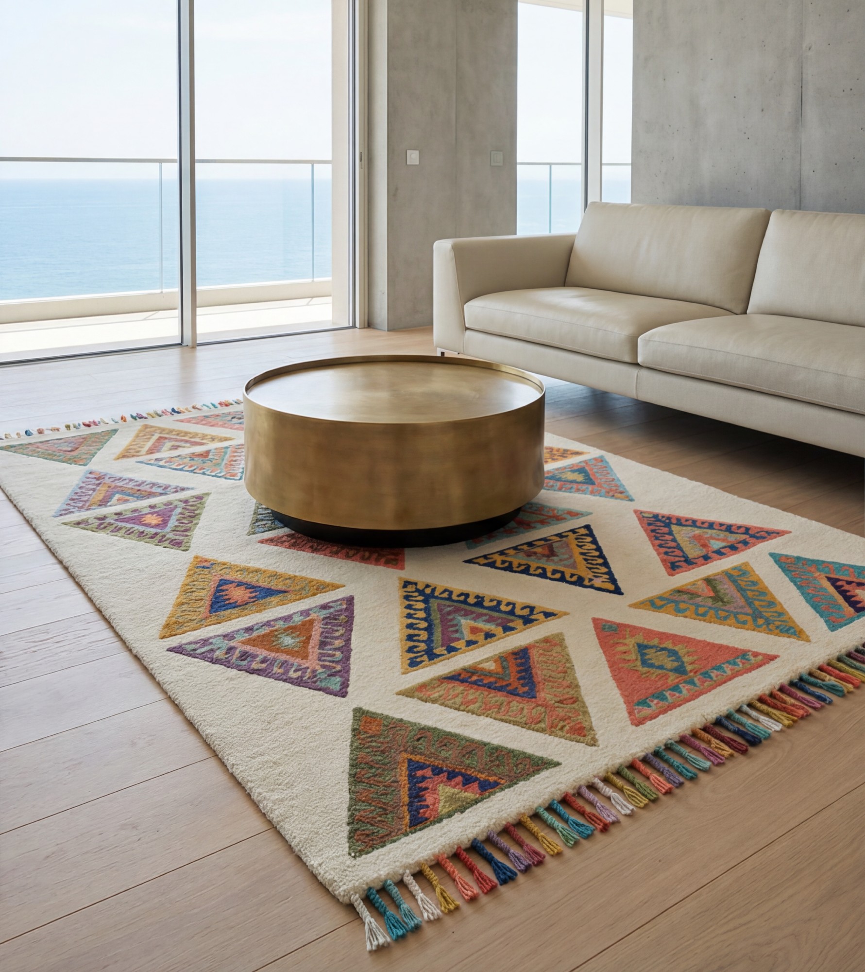 Triangle Weave Rug