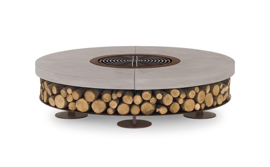 Ercole Concrete Fire Pit | Finishing: Basic | Dimensions: Ø 120 cm