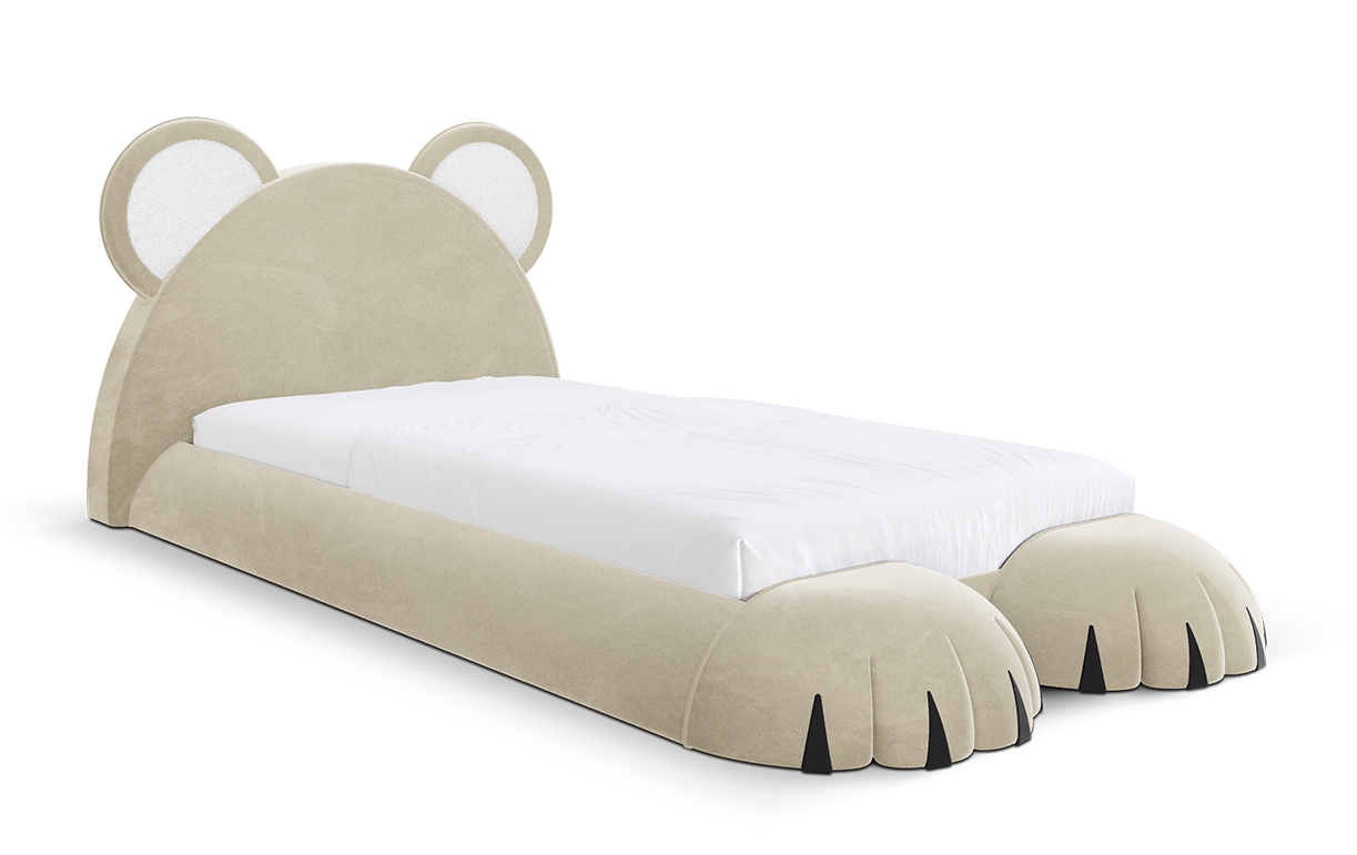 Teddy Dream Cream Bed