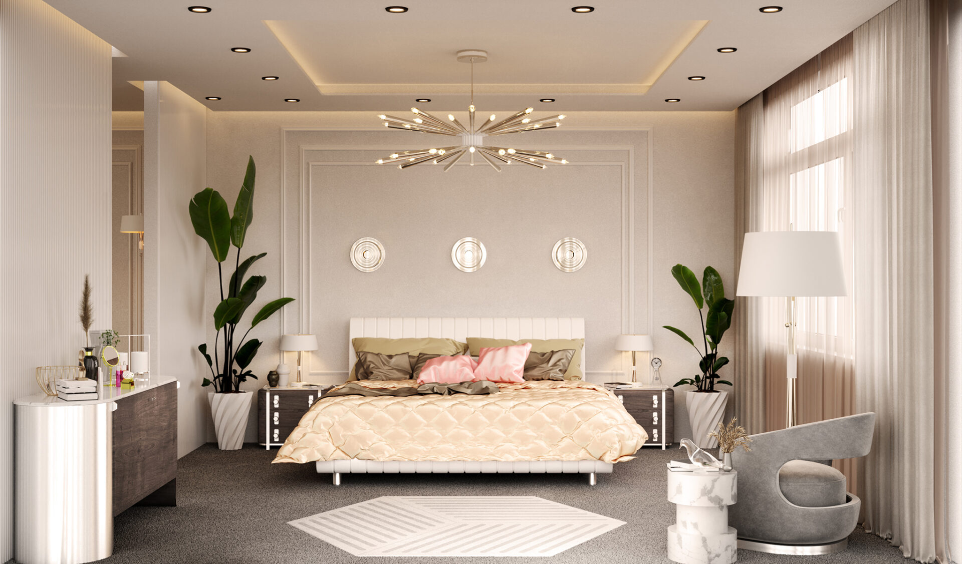 Opulent Suspension Lamp - 2
