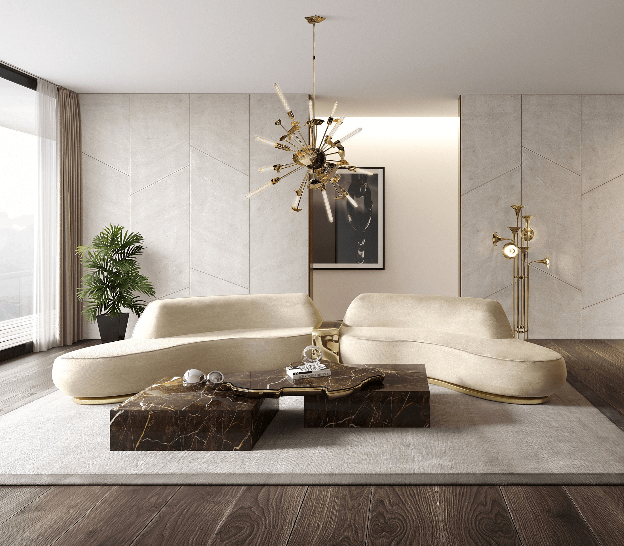 Valencia Emperor Stone Designer Table