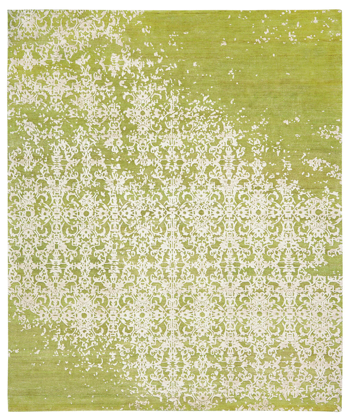 Milano Raved Green White Rug