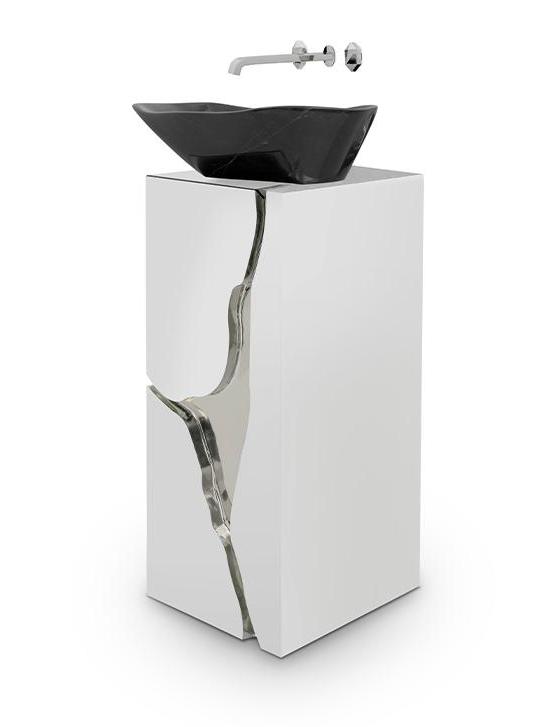 Fractured Design Pedestal Basin