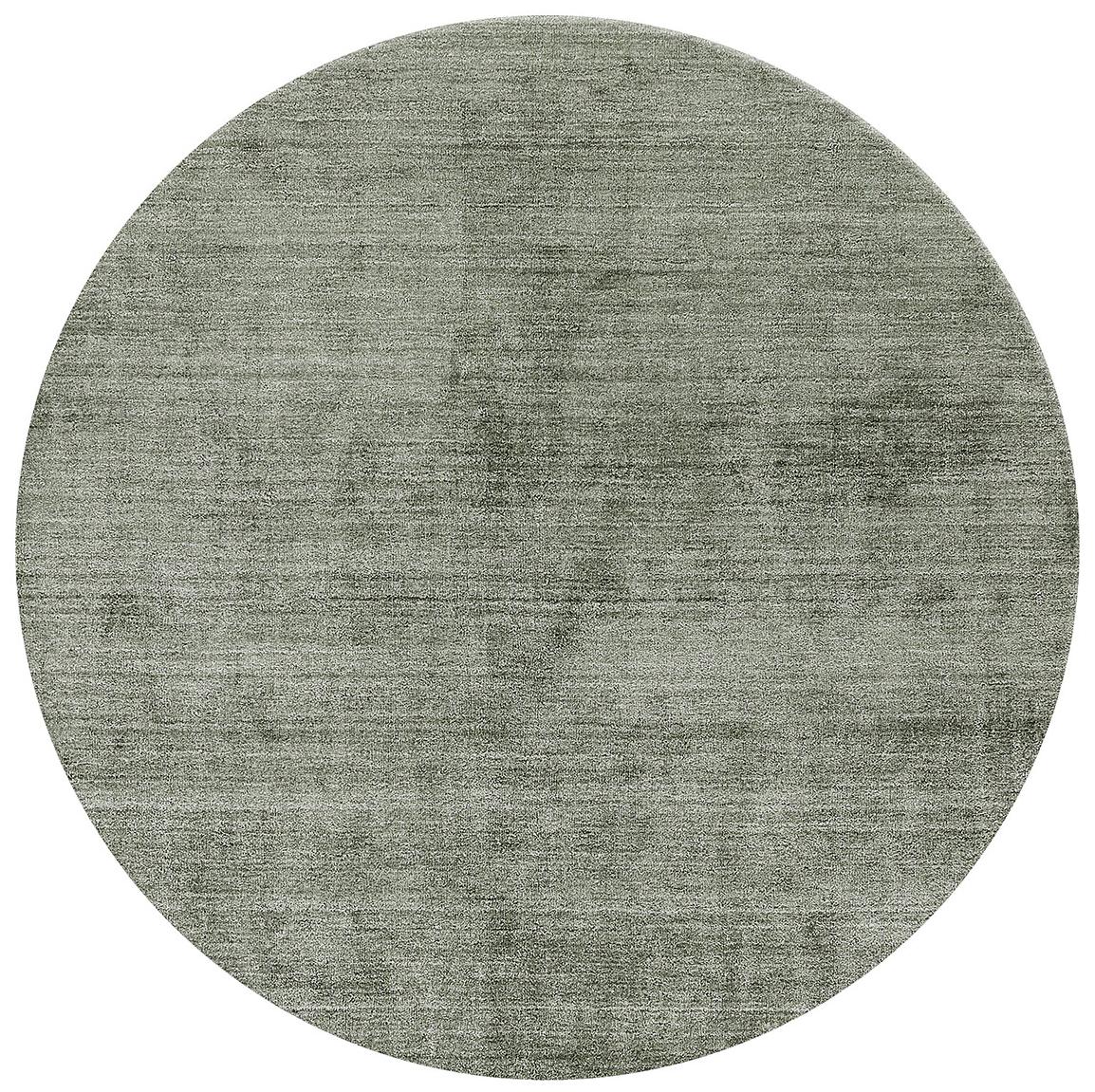 Round Bamboo Silk Rug