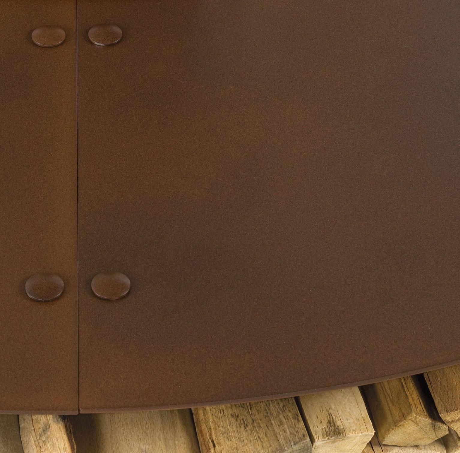Zero Steel Brown Fire Pit