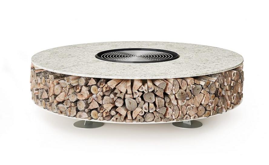 Zero Keramik White Fire Pit