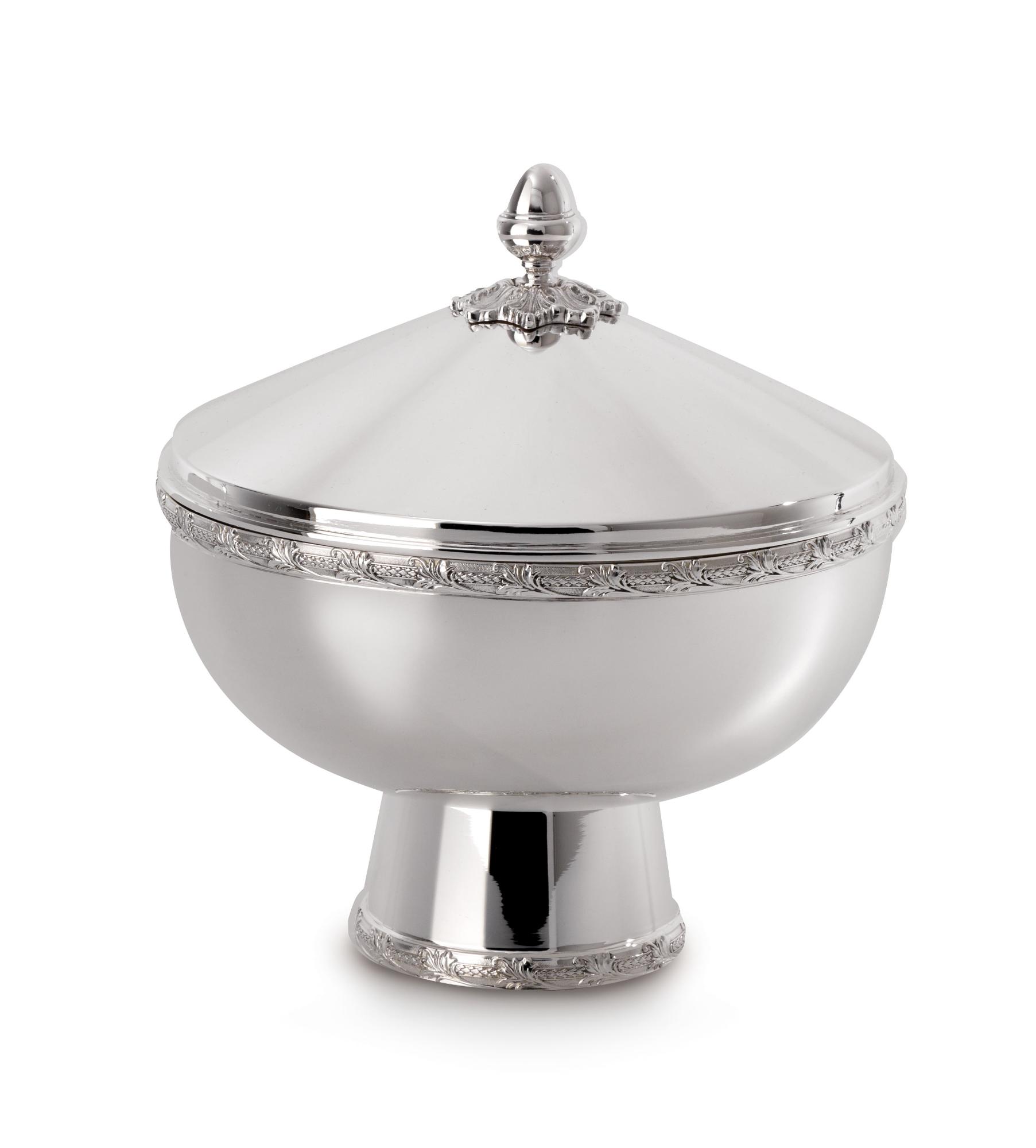 Royal Silver Round Serving Bowl with Lid