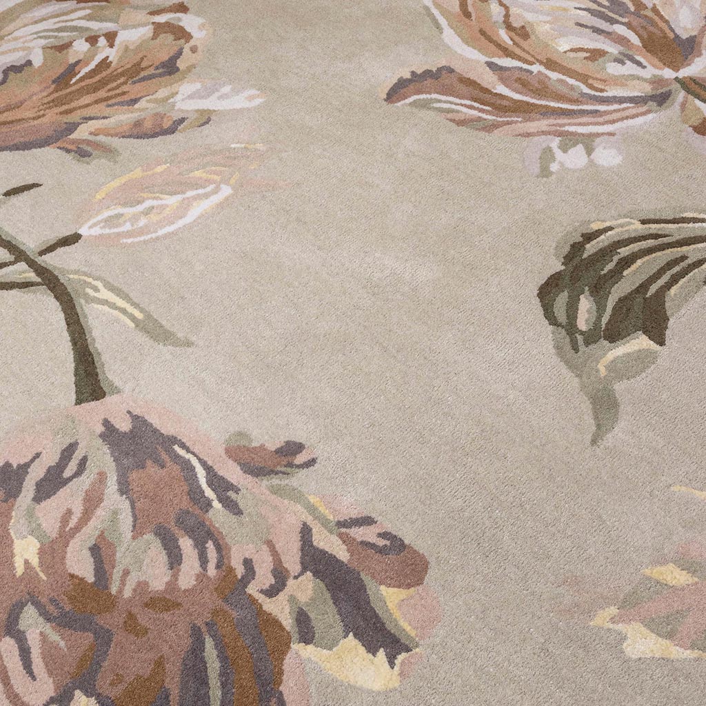 Gosford Natural/Sage Green Round Rug