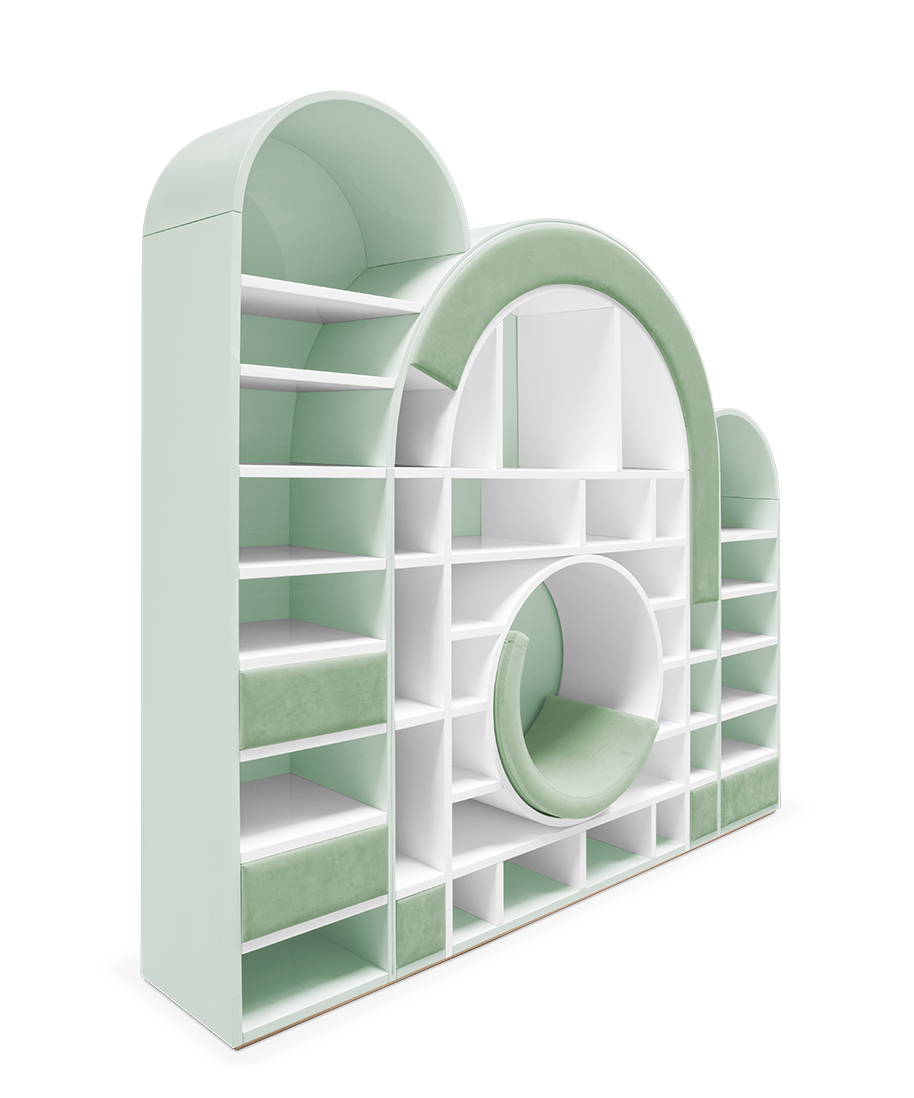 Sugar Rush Green Children's Bookcase