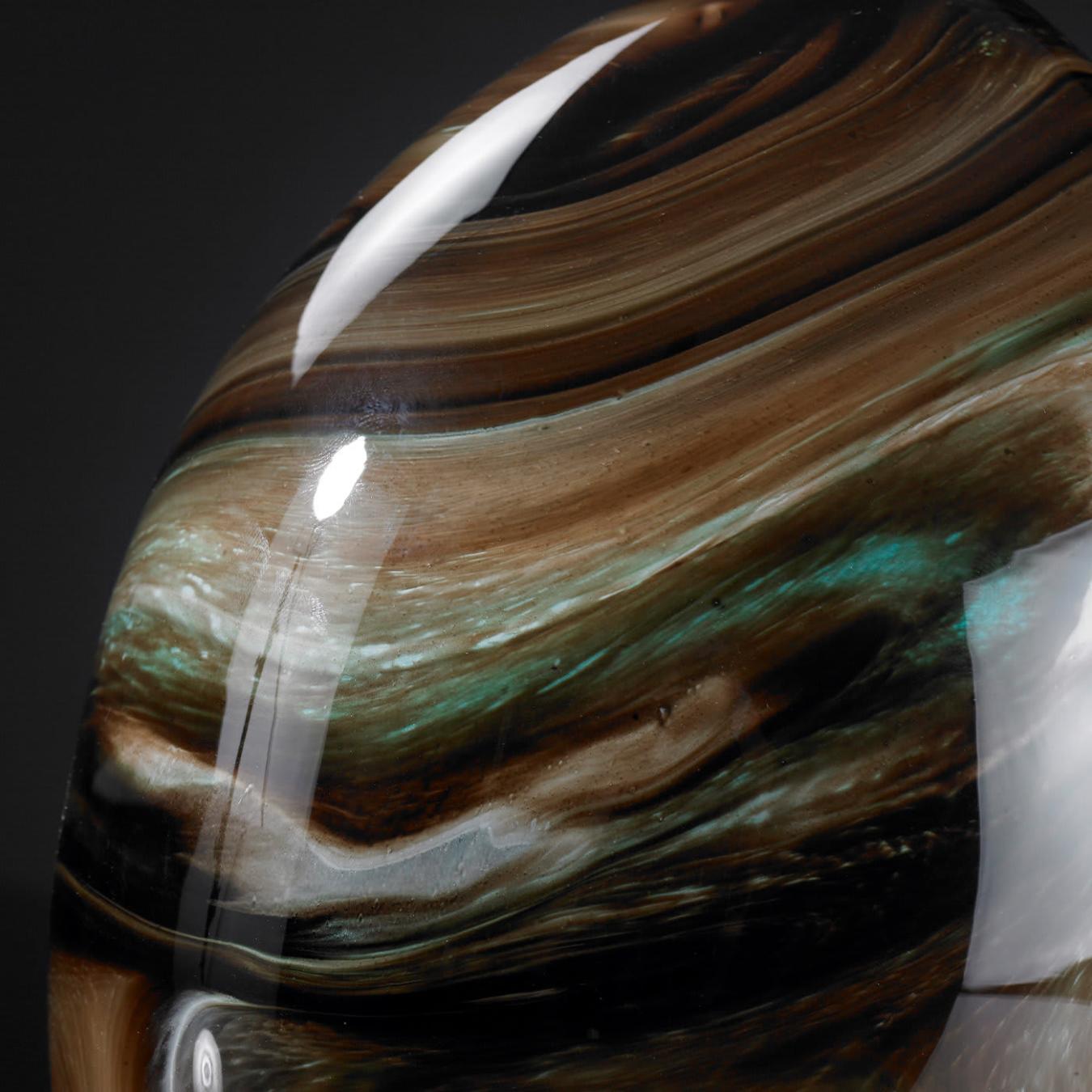 Brown Crystal Egg Decor