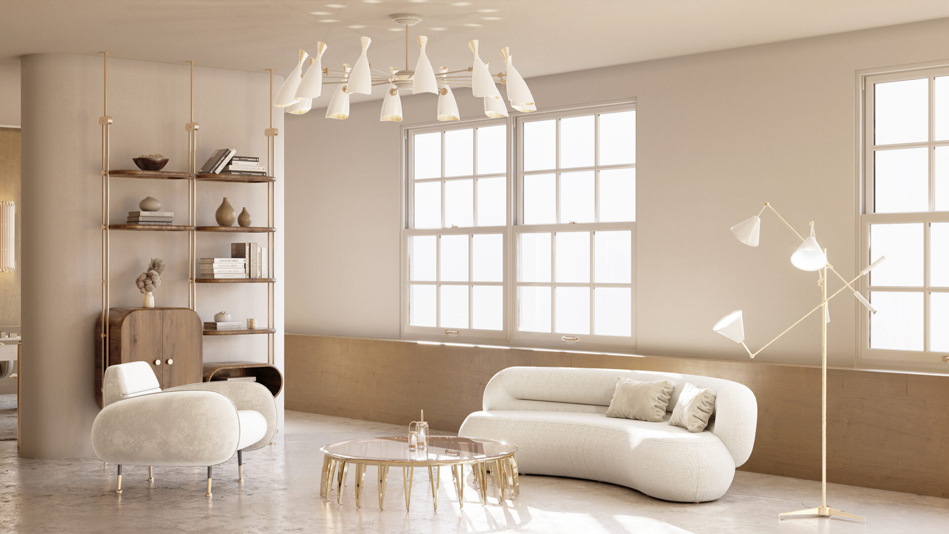 Noble Round Suspension Lamp - 1
