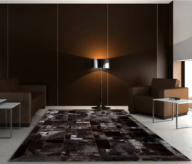 Puzzle col.1 Cowhide Rug