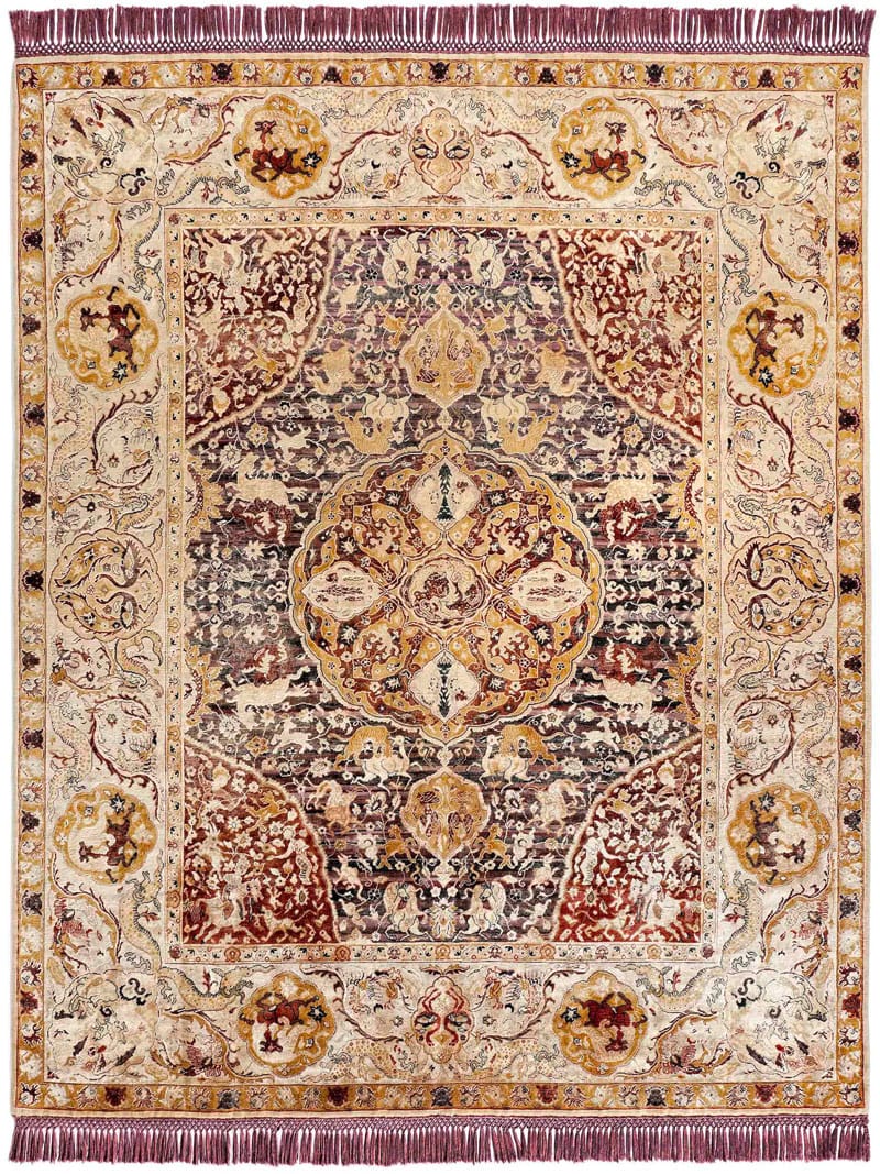 Gold Luxury Hand-Knotted Rug