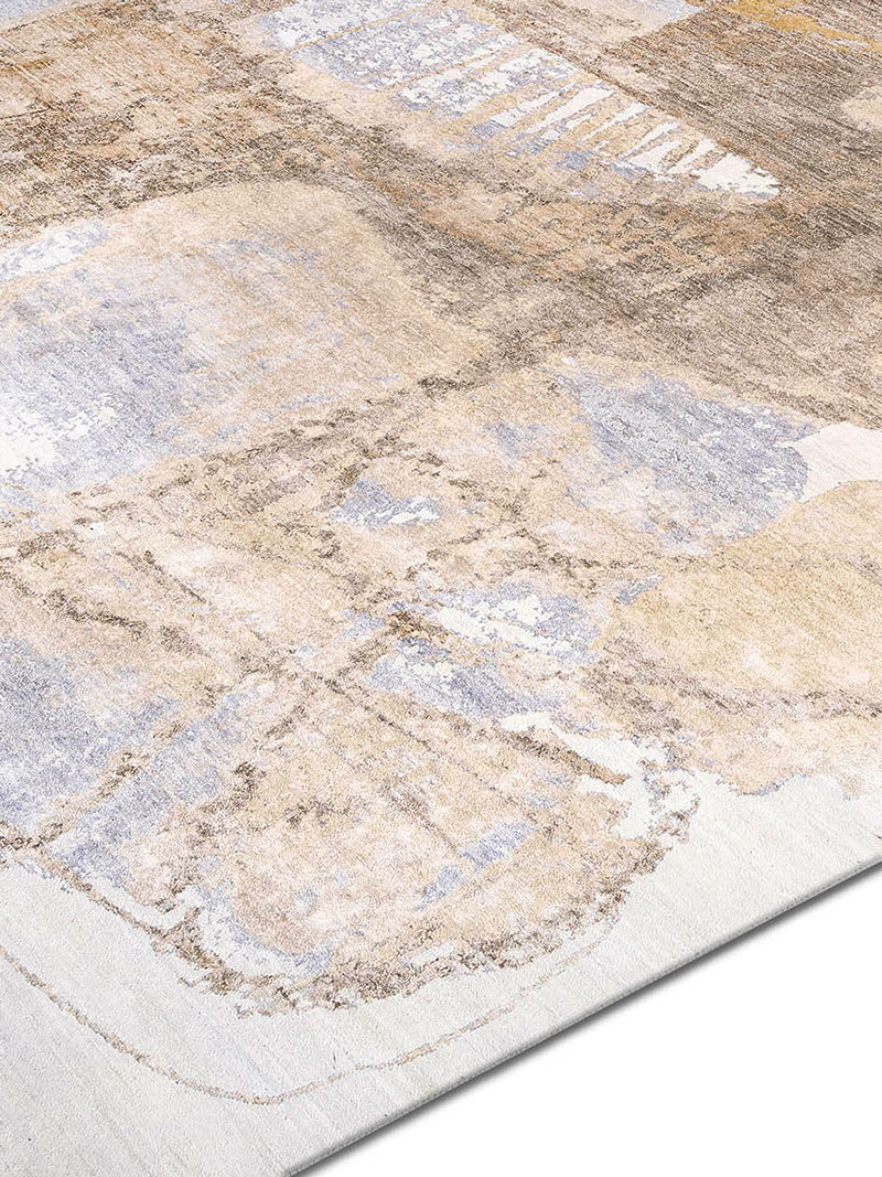 Silver Sand Luxury Hand-Knotted Rug