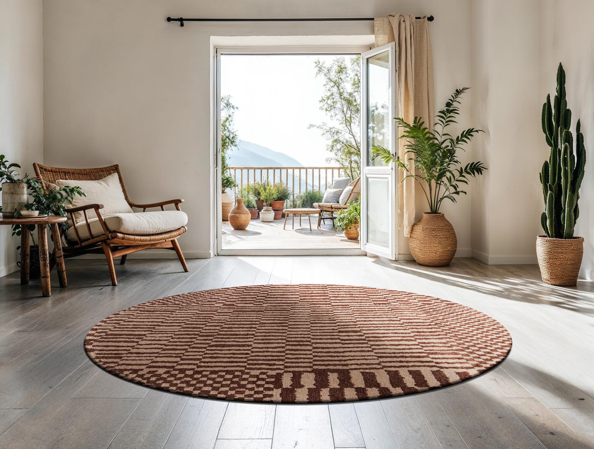 Ksar 9653 Round Rug