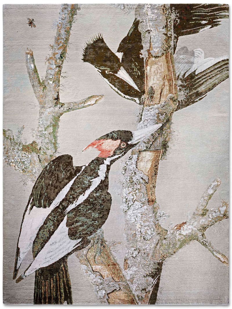 Two Birds Hand-Woven Rug