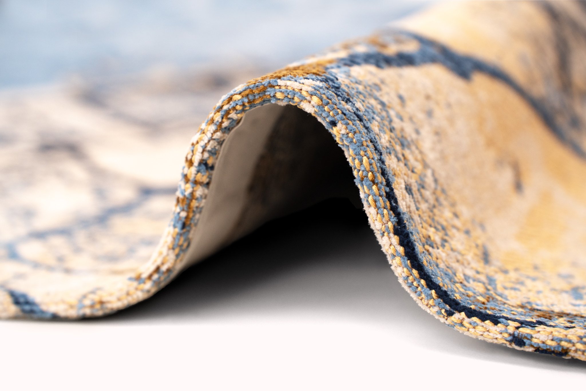 Gold Sea 9698 Round Rug