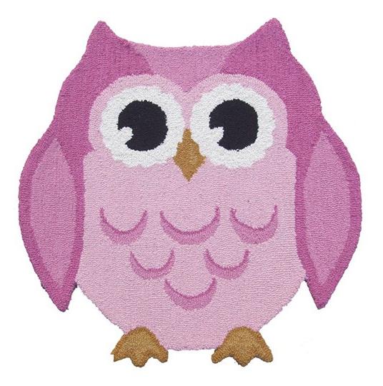 Animals Owl Pink Rug