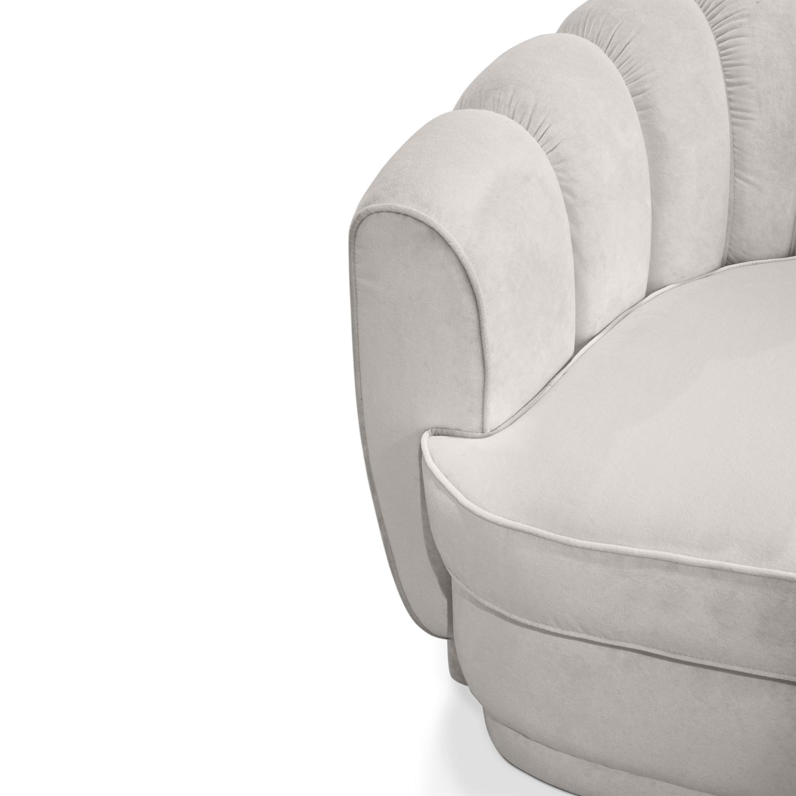 Luxe Round Three Seater Sofa