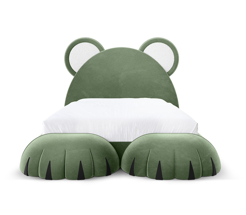 Teddy Dream Green Bed