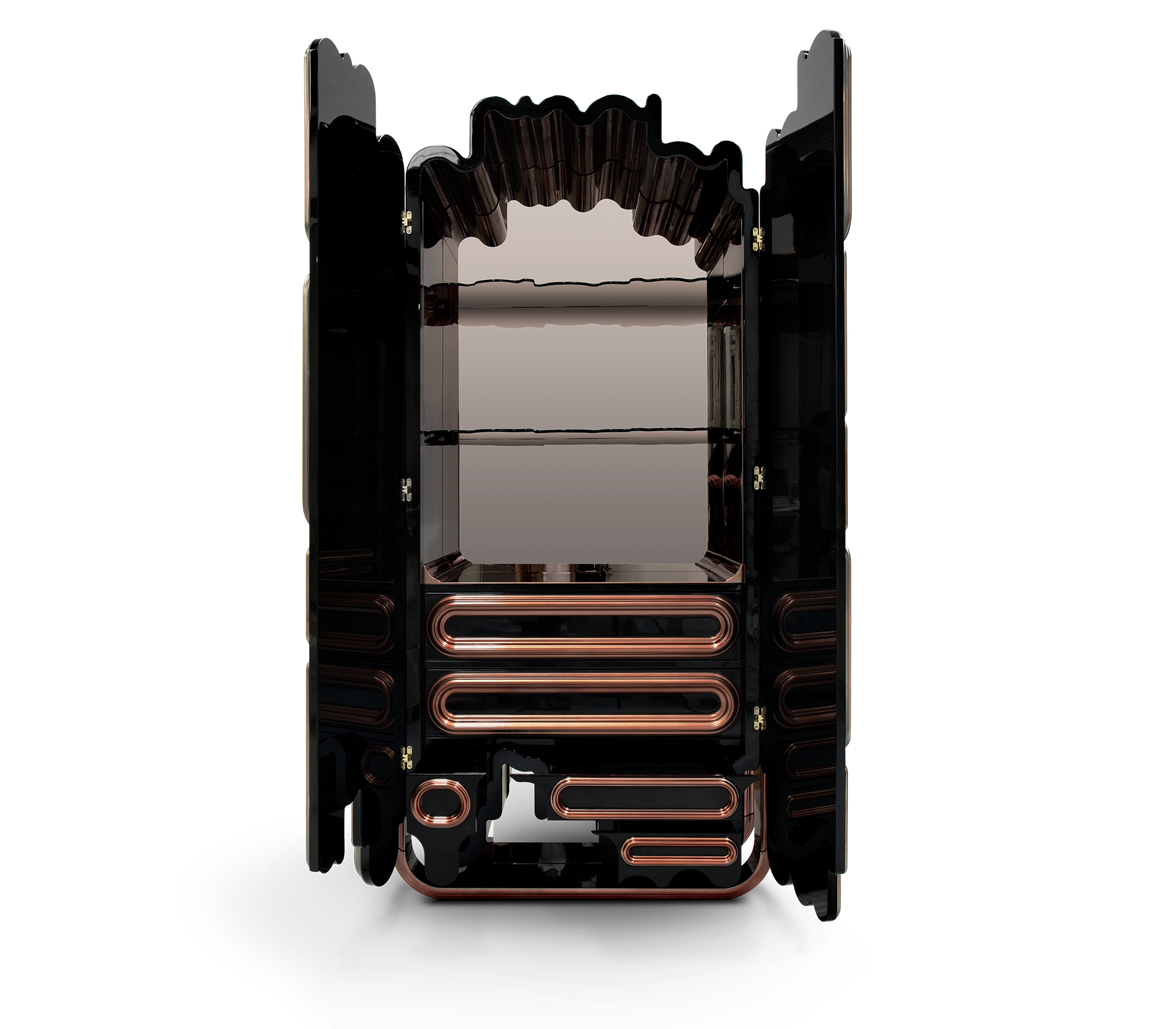 Ellipse Copper Cabinet