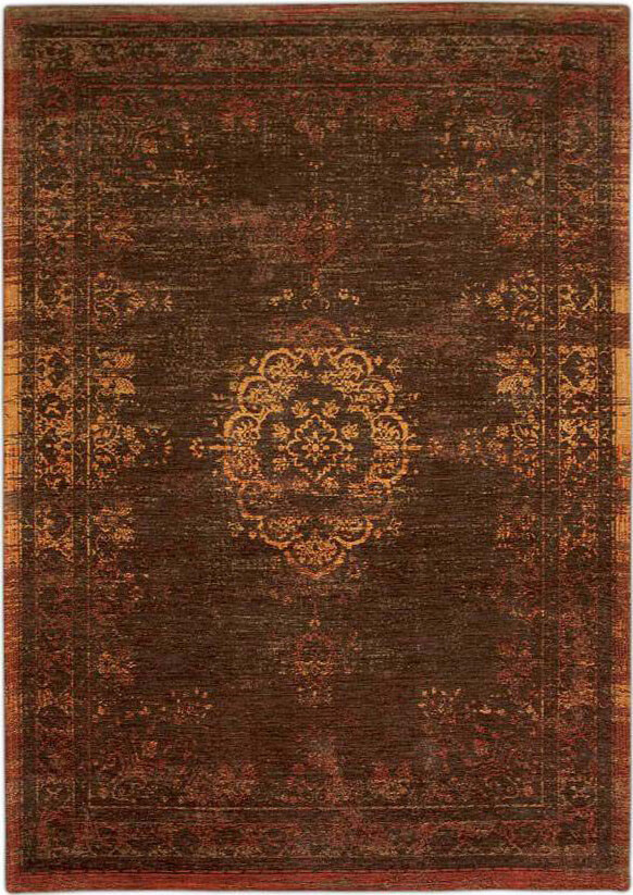 Vintage Style Rug Dark Pumpkin Rug | Size: 200 x 280 cm