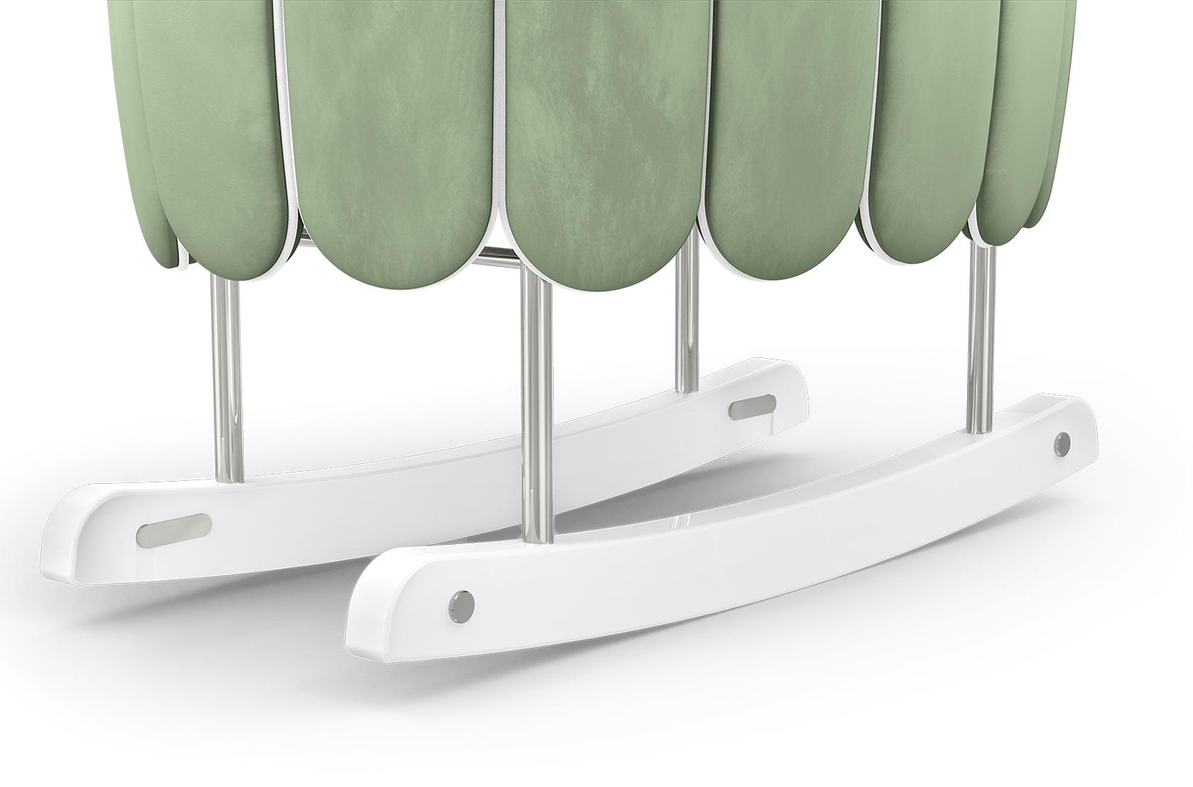 Lotus Green Rocking Crib