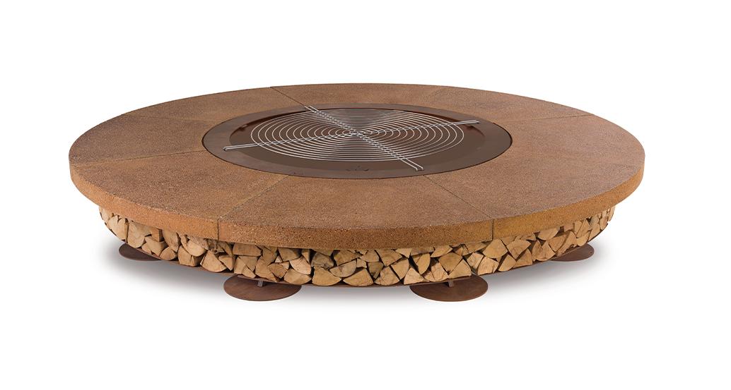 Ercole Concrete Brown Fire Pit