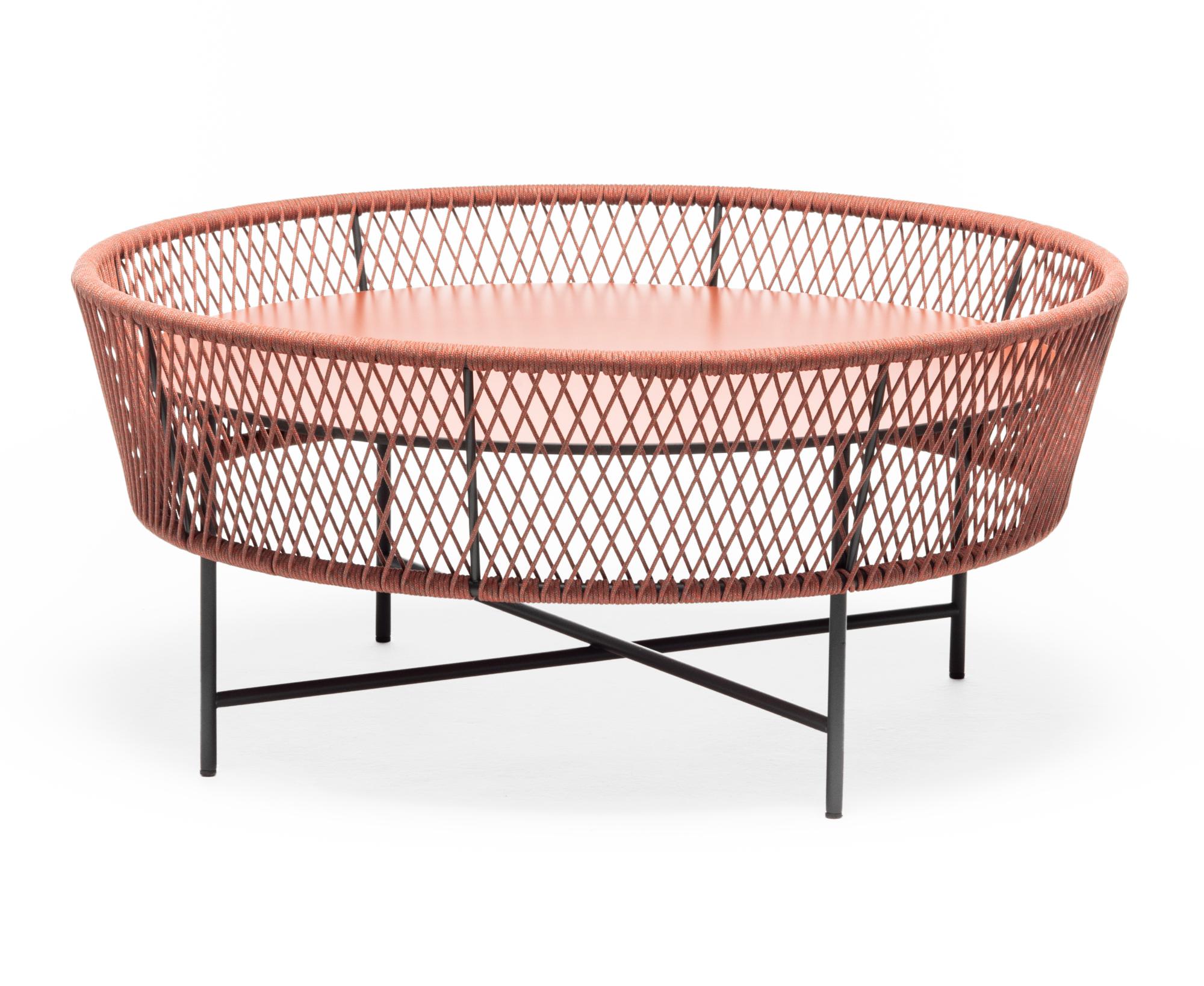 Tamburo Round Red Outdoor Coffee Table