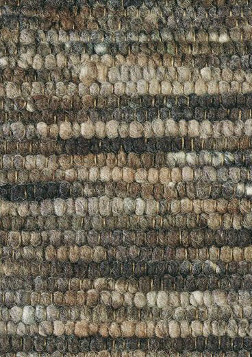 Grey Brown Wool Handwoven Rug Cobra 29405 | Size: 200 x 300 cm