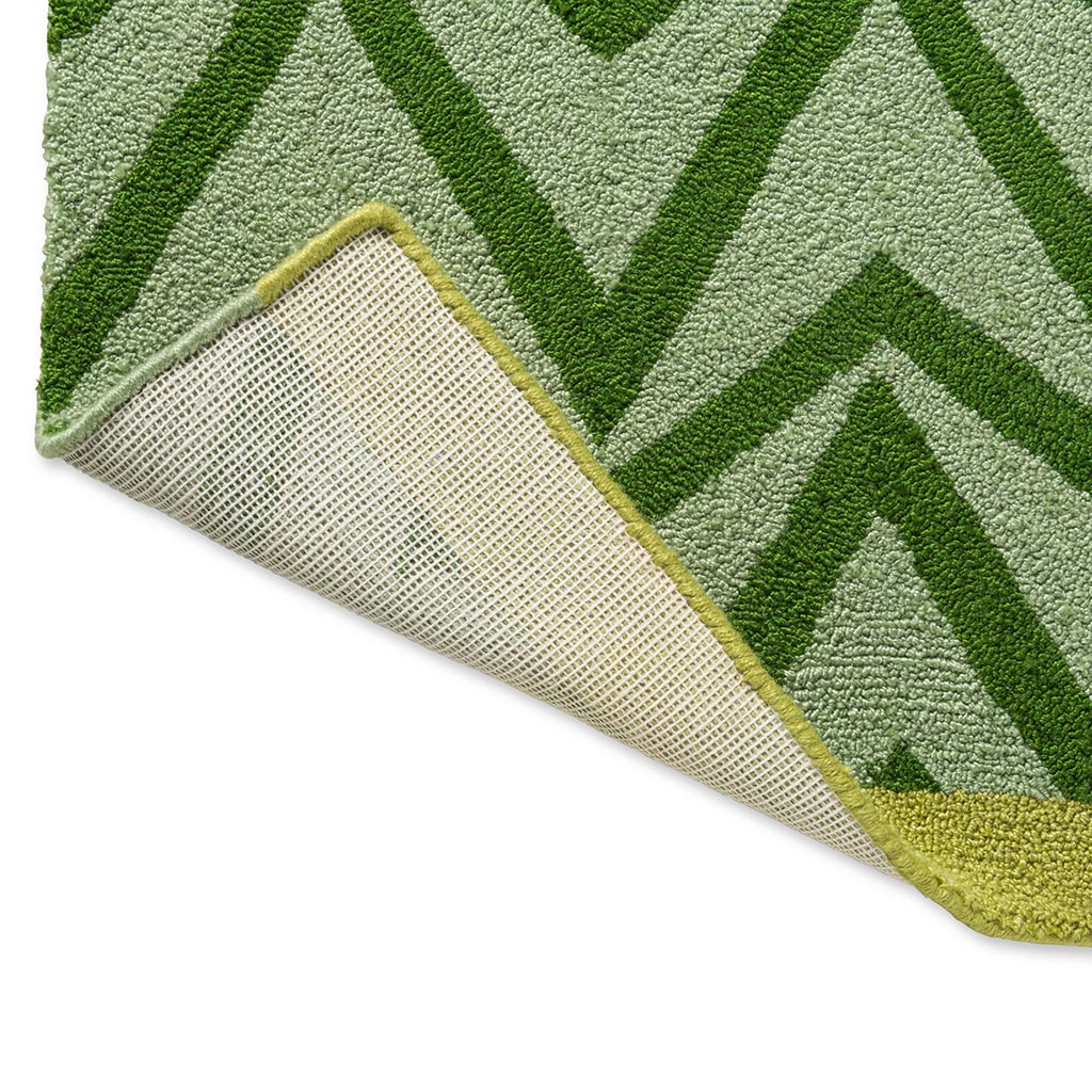 Dhurrie Green Outdoor Rug | Size: 140 x 200 cm
