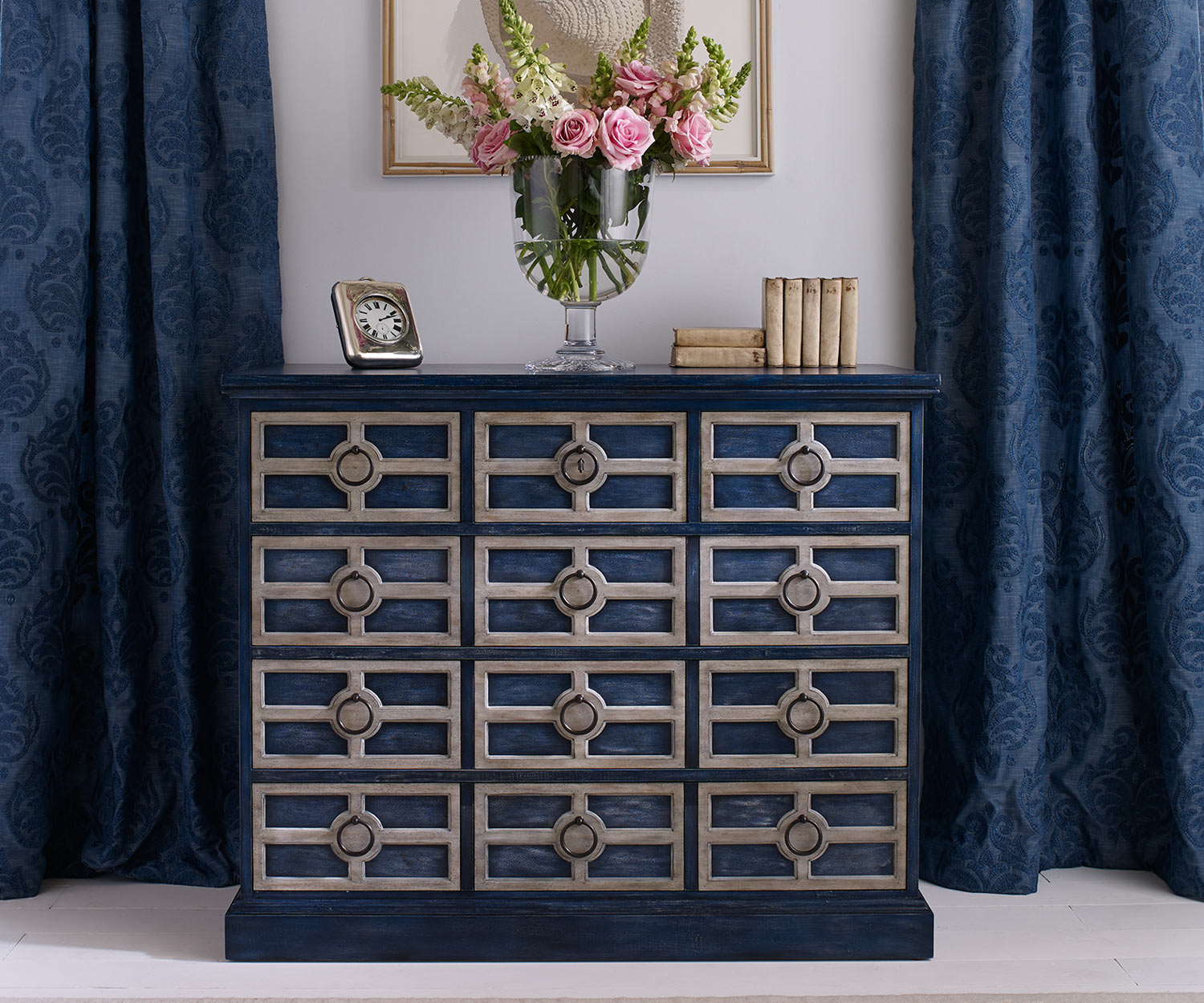 Midmoor Chest of Drawers Blue Painted