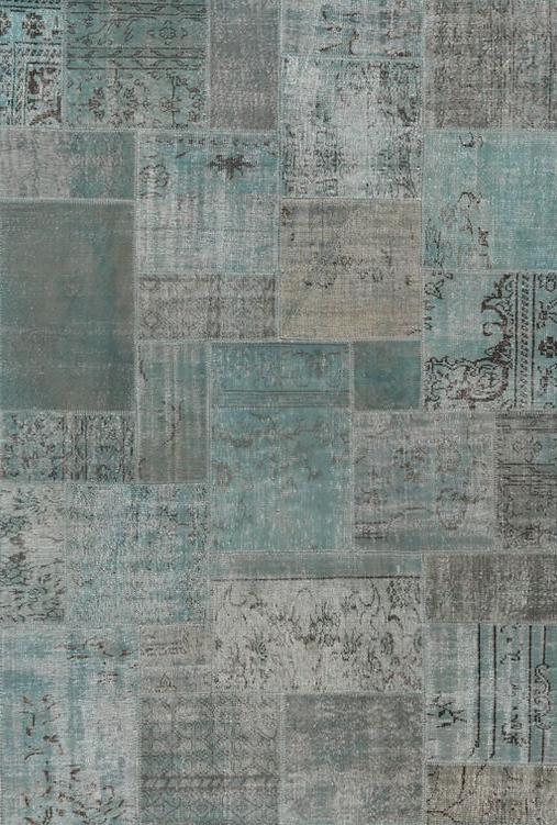 Jeans Blue Patchwork Rug