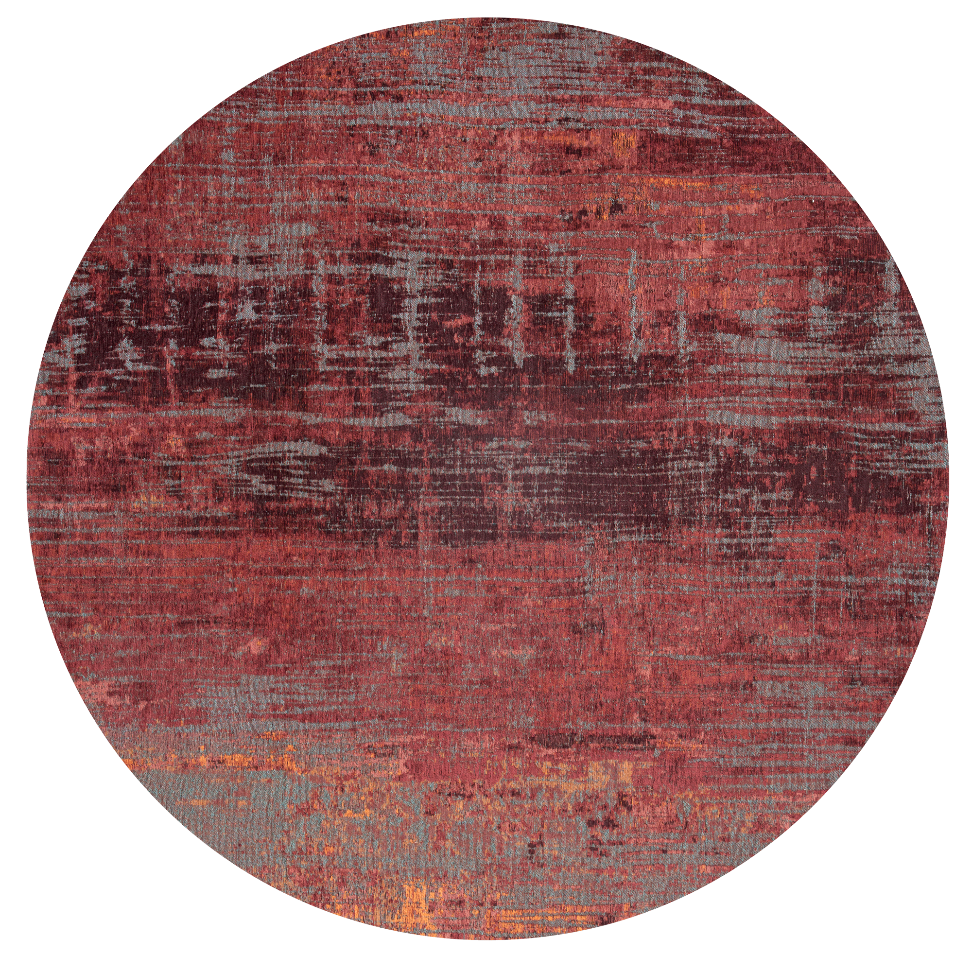 Nassau Red 9125 Round Rug