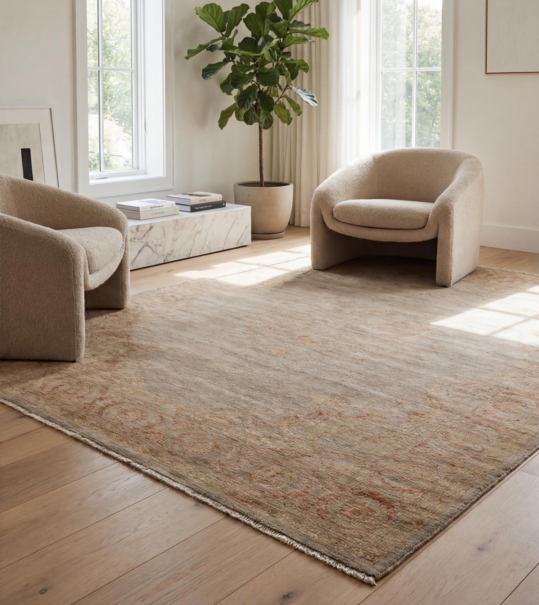Raw Canvas Rug