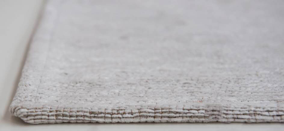 Jacquard Cotton Flatweave Rug Grey Waves ☞ Size: 140 x 200 cm