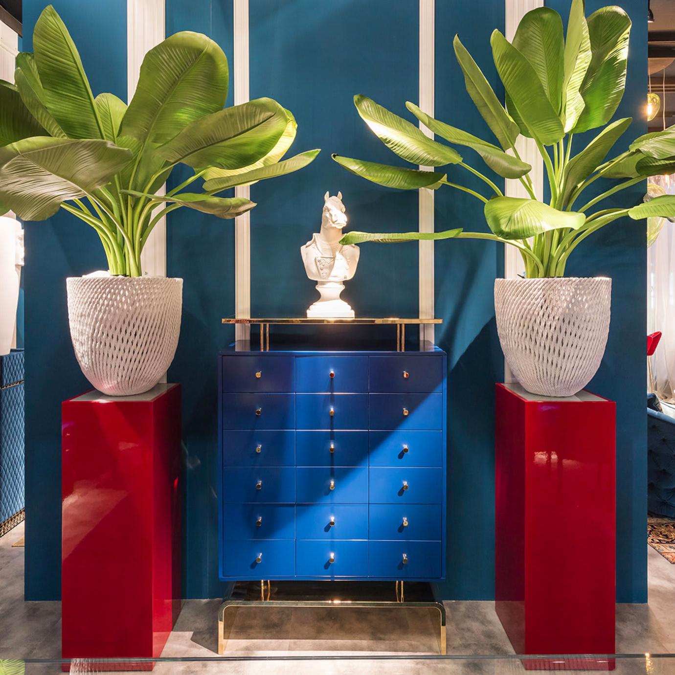 Royal Blue Storage Cabinet